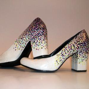 Custom Made - Hand Painted Wedding Shoes