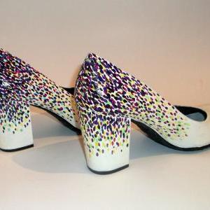 Custom Made - Hand Painted Wedding Shoes