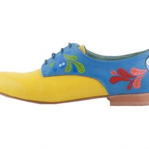 Custom Made - Hand Painted Shoes Happy Owls