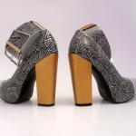 Hand Painted High Heel Shoes Gold Street