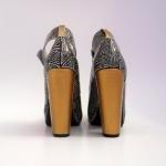 Hand Painted High Heel Shoes Gold Street
