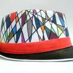 Hand Painted Hat - Harlequin