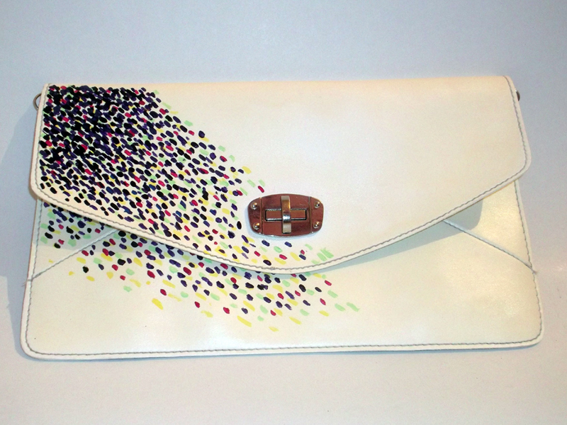 Custom Made - Hand Painted Wedding Handbag