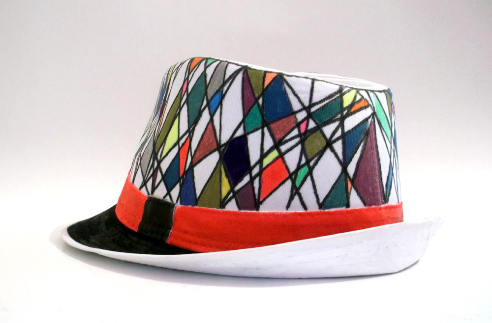 Hand Painted Hat - Harlequin